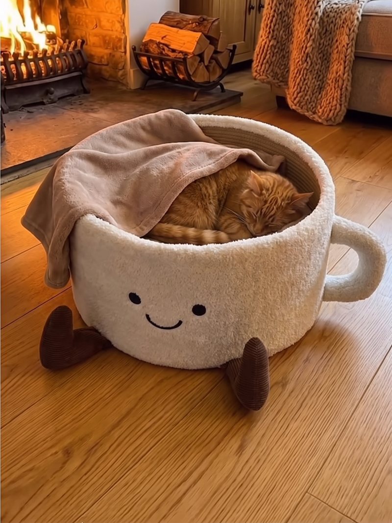 Fireside, blanket included